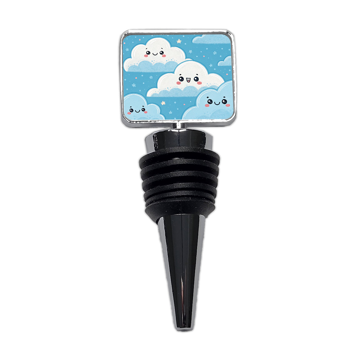 Adorable Puffy Clouds Kawaii Style Wine Bottle Stopper