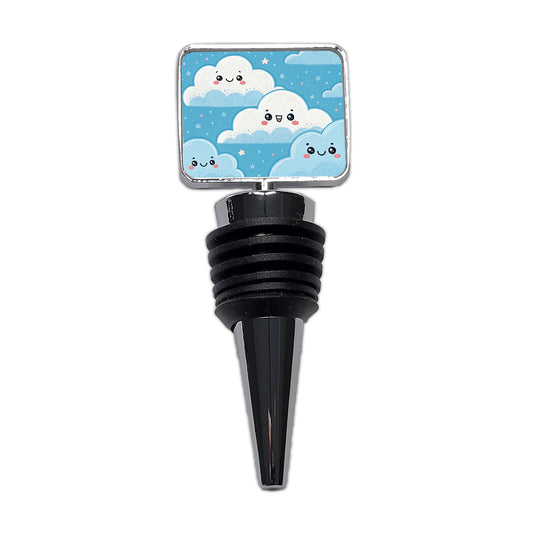 Adorable Puffy Clouds Kawaii Style Wine Bottle Stopper