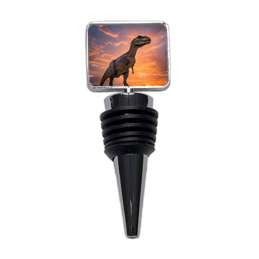 Allosaurus Sunset Dinosaur Wine Bottle Stopper