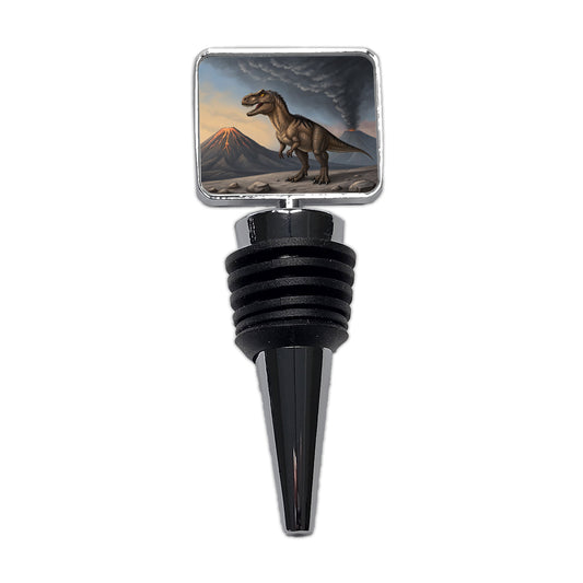 Allosaurus Two Volcanos Dinosaur Wine Bottle Stopper