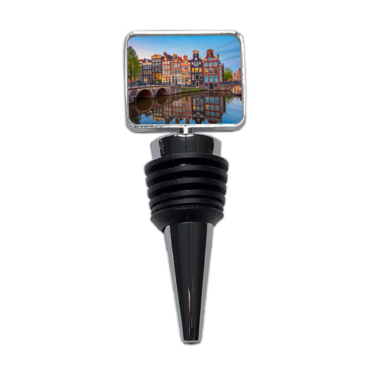 Amsterdam Netherlands Photo Wine Bottle Stopper