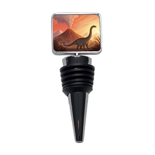 Apatosaurus Volcano Wine Bottle Stopper