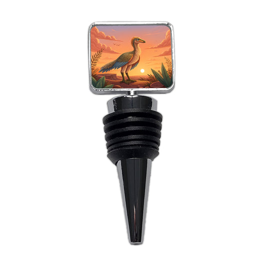 Archaeopteryx Standing Sunset Dinosaur Wine Bottle Stopper