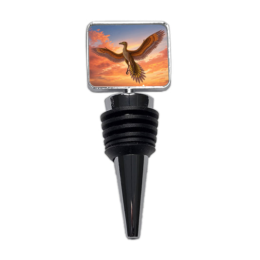 Archaeopteryx Sunset Dinosaur Wine Bottle Stopper