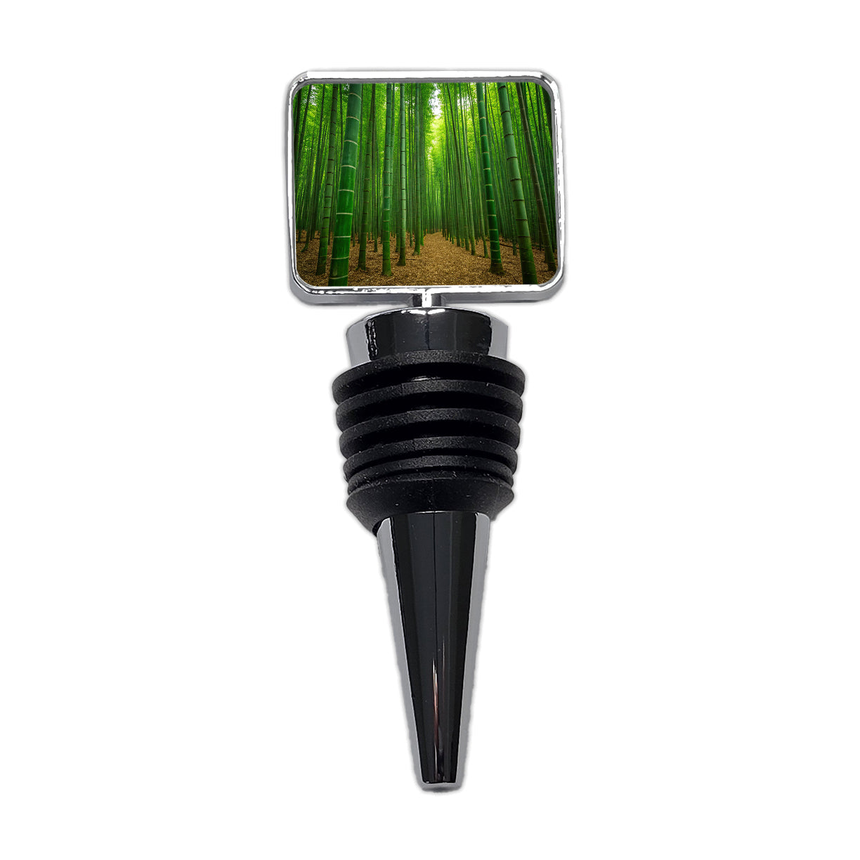 Bamboo Grove Forest Wine Bottle Stopper