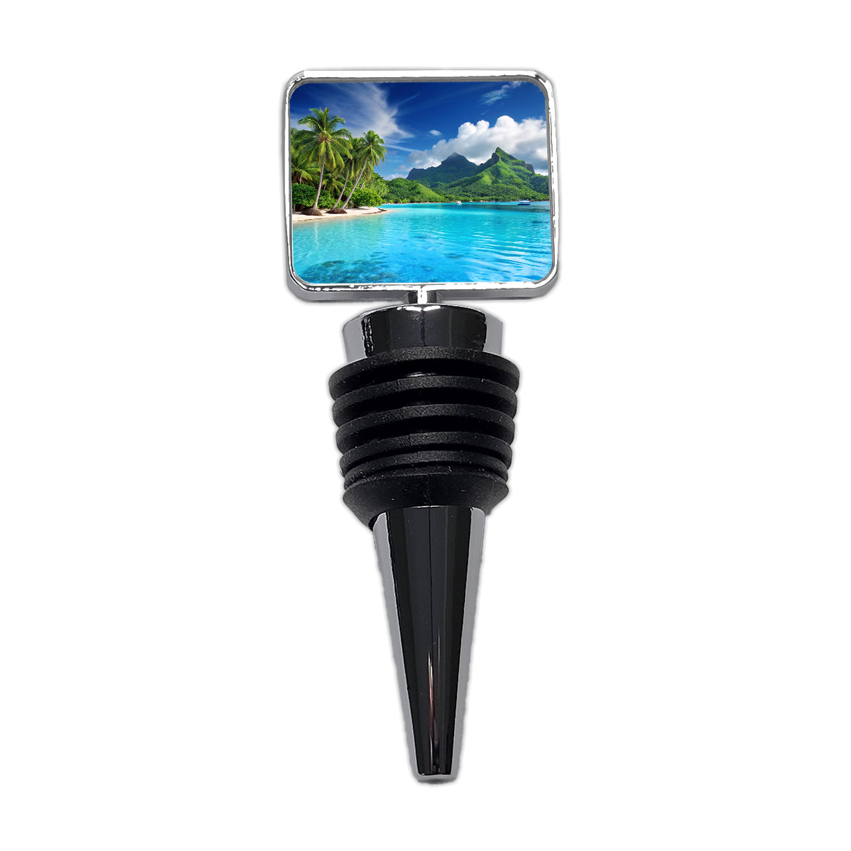 Bora Bora French Polynesia Beautiful Ocean Beach Wine Bottle Stopper