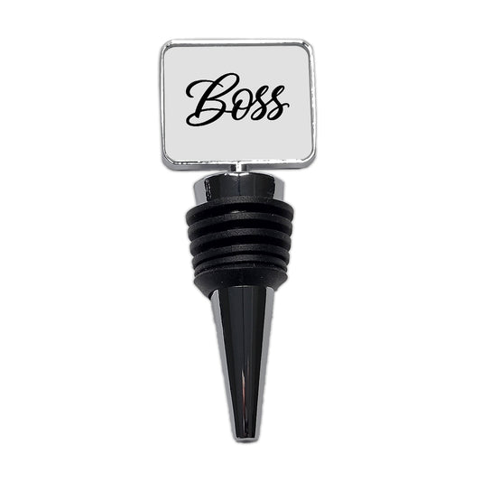 Boss Script Wine Bottle Stopper