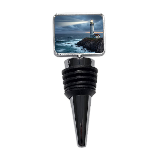 Coastal Lighthouse Rugged Wine Bottle Stopper