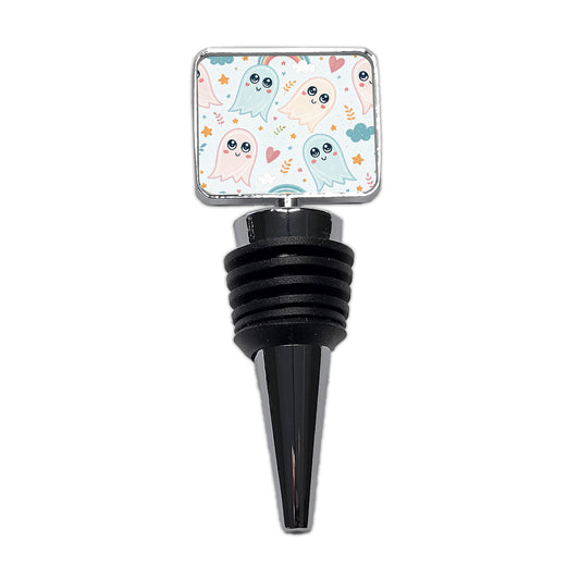 Cute Ghosts Hearts Rainbows Wine Bottle Stopper