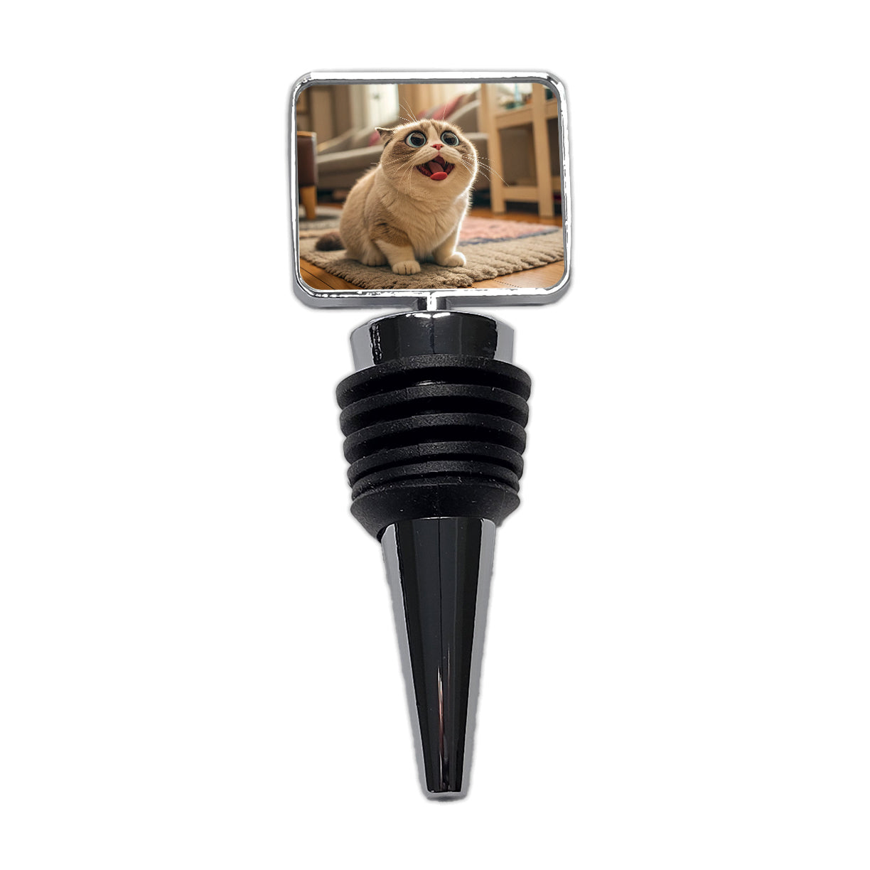 Dopey Cat Funny Wine Bottle Stopper