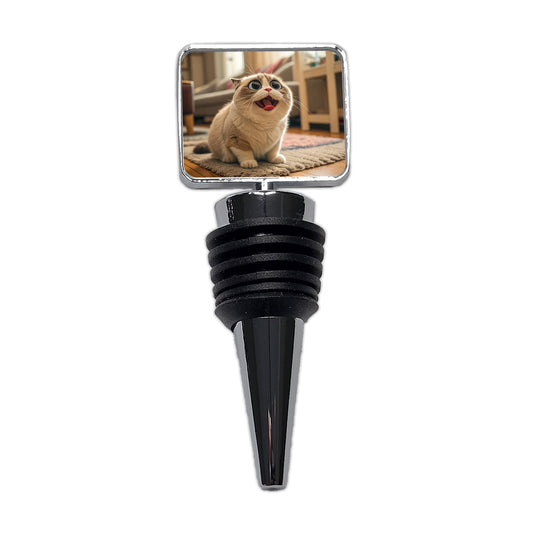 Dopey Cat Funny Wine Bottle Stopper