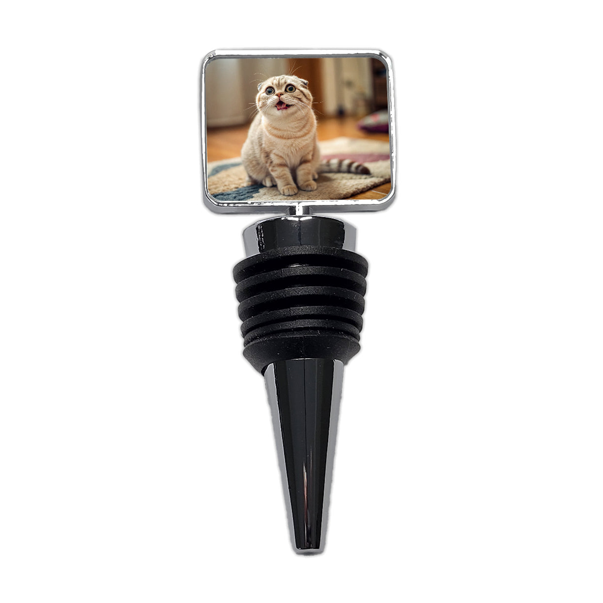 Dopey Cat Silly Wine Bottle Stopper