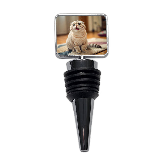 Dopey Cat Silly Wine Bottle Stopper