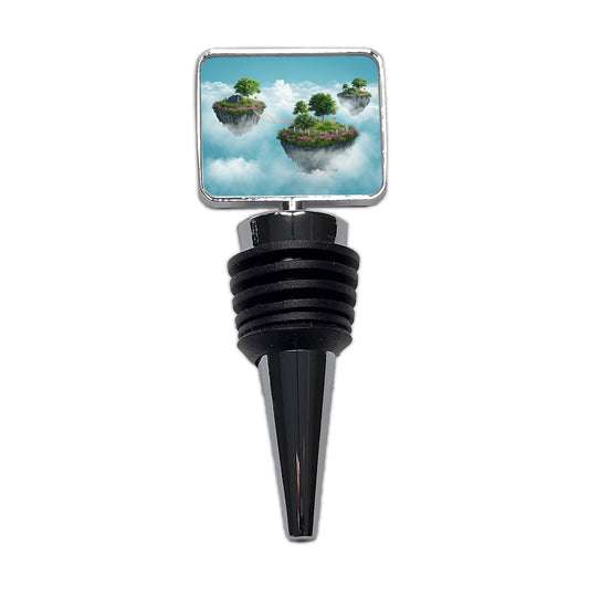 Floating Islands In The Sky Bridge Wine Bottle Stopper