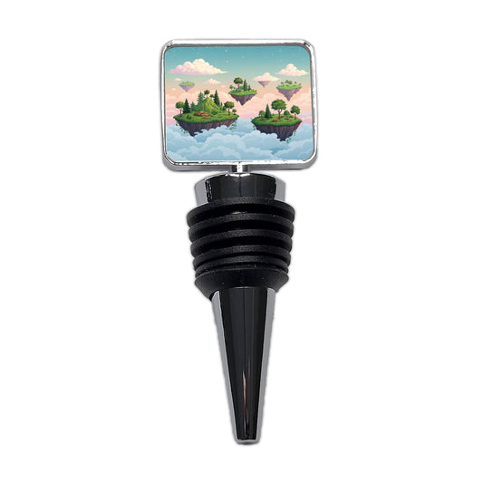 Floating Islands In The Sky Wine Bottle Stopper