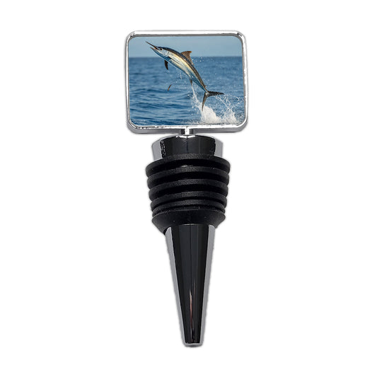 Flying Fish Jumping Fishing Wine Bottle Stopper