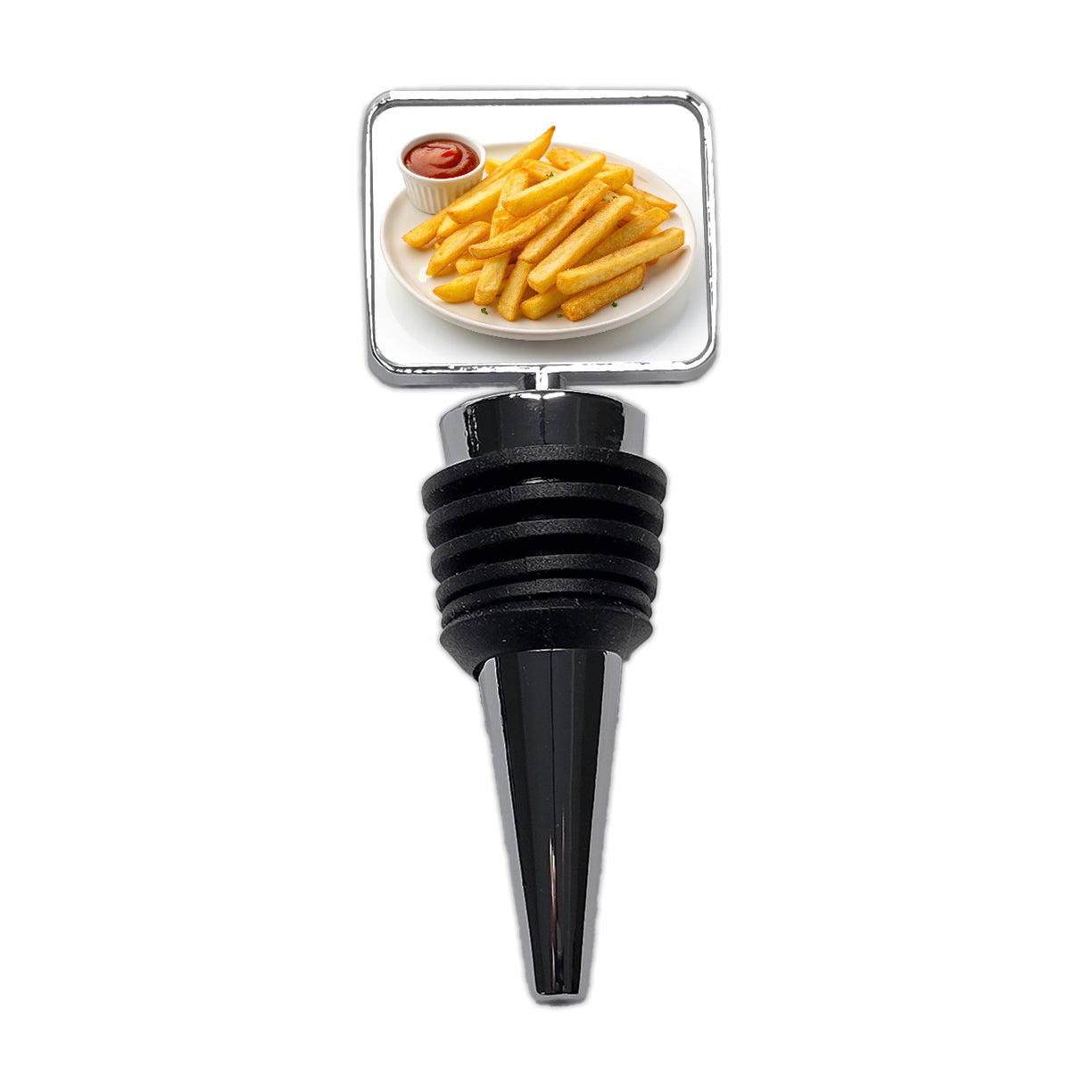 French Fries Ketchup Snack Wine Bottle Stopper