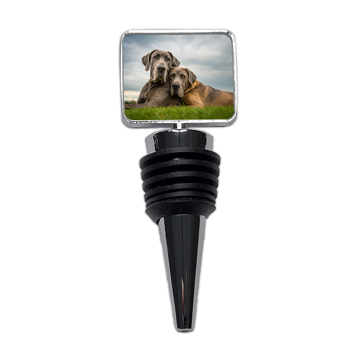Great Danes In Love Friends Buddies Wine Bottle Stopper