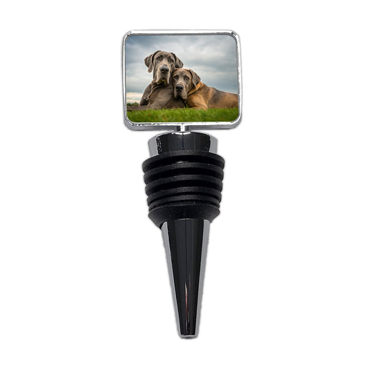 Great Danes In Love Friends Buddies Wine Bottle Stopper