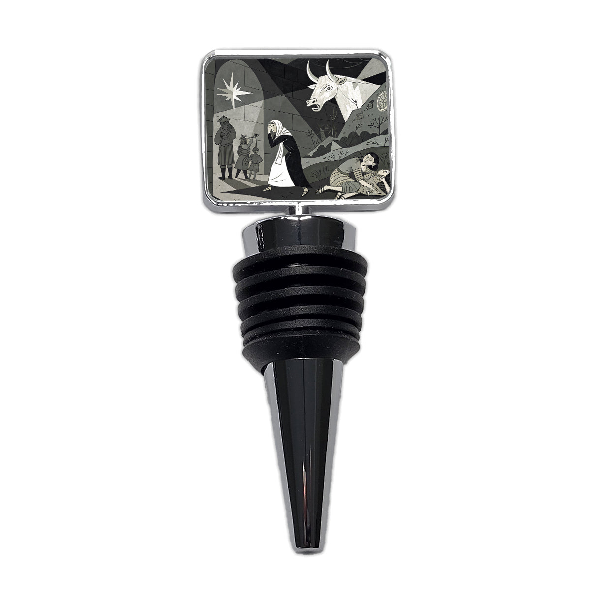 Guernica By Pablo Picasso Parody Wine Bottle Stopper