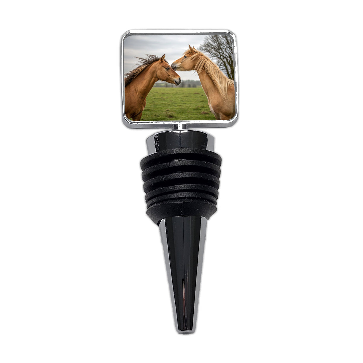 Horses Love Friends Wine Bottle Stopper