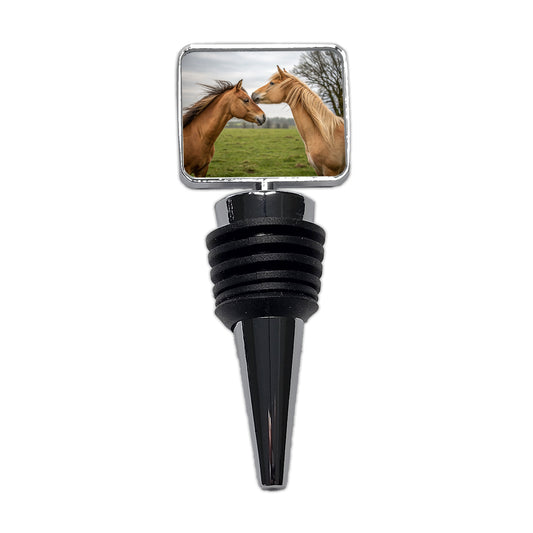Horses Love Friends Wine Bottle Stopper
