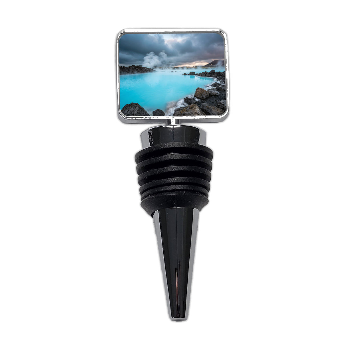 Iceland Blue Lagoon Stunning Wine Bottle Stopper