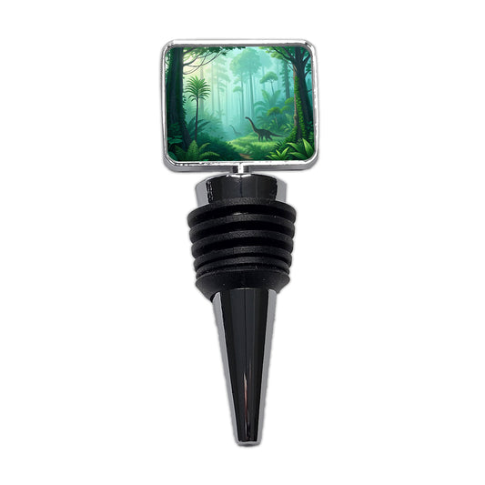 Jurassic Jungle Dinosaurs Wine Bottle Stopper