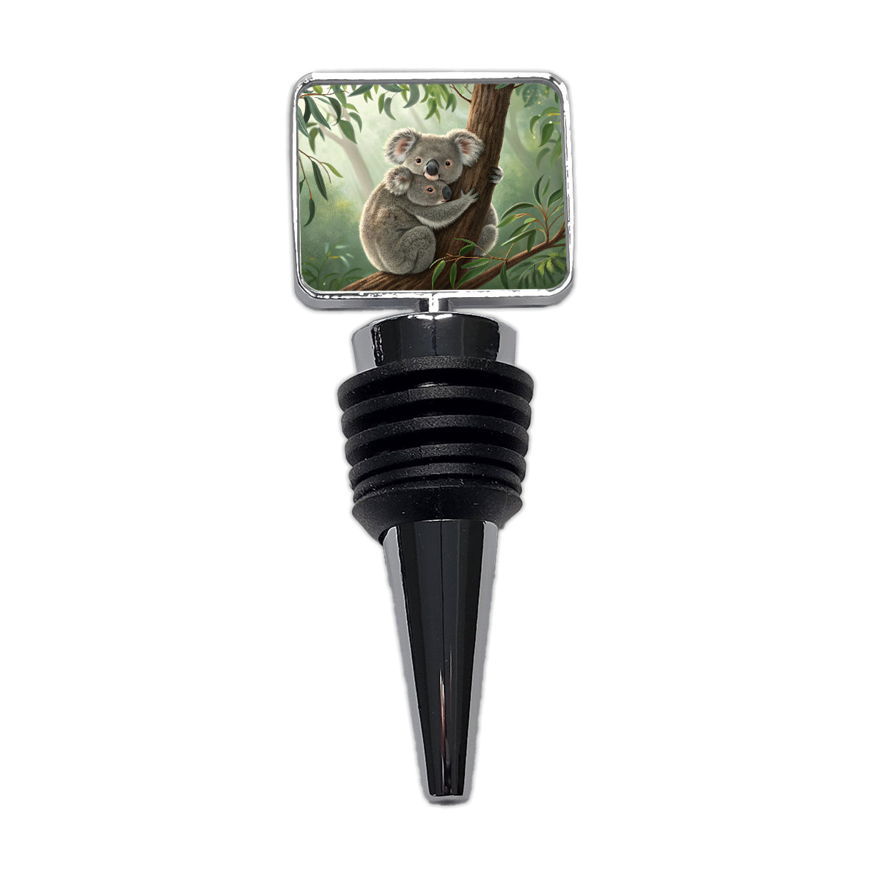 Koala Hug Mom Kid Wine Bottle Stopper