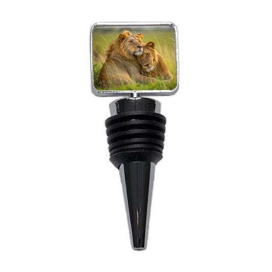 Lions Love Affection Wine Bottle Stopper