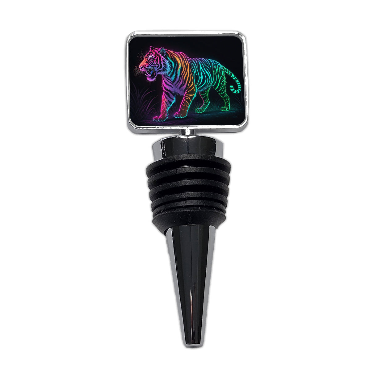 Neon Tiger Stunning Wine Bottle Stopper