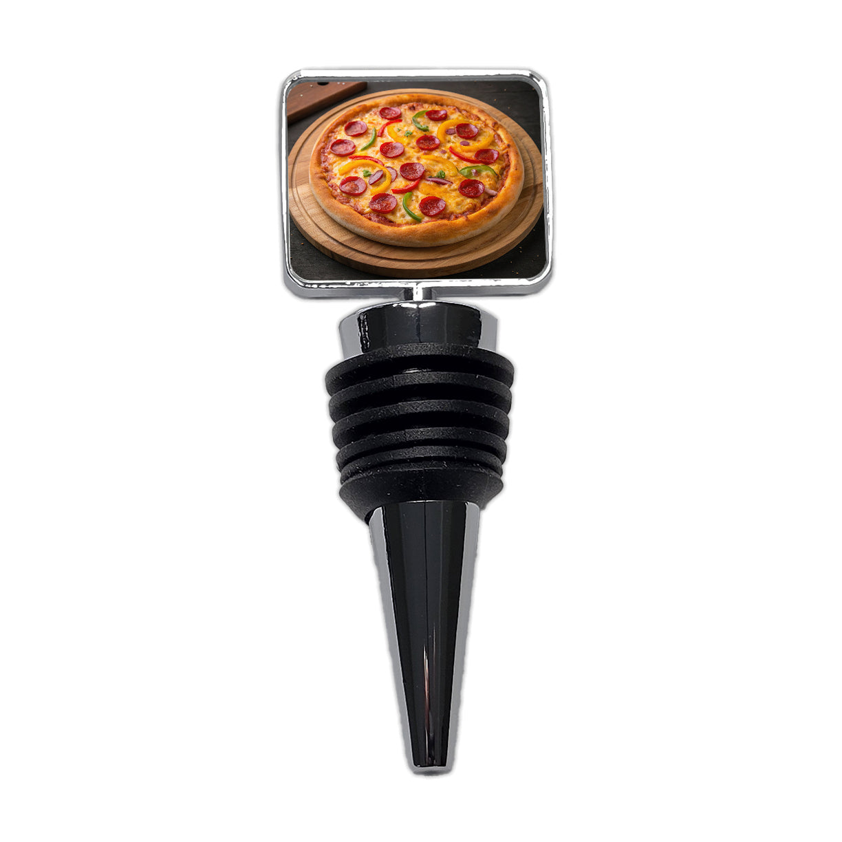 Pepperoni Pepper Pizza Wine Bottle Stopper