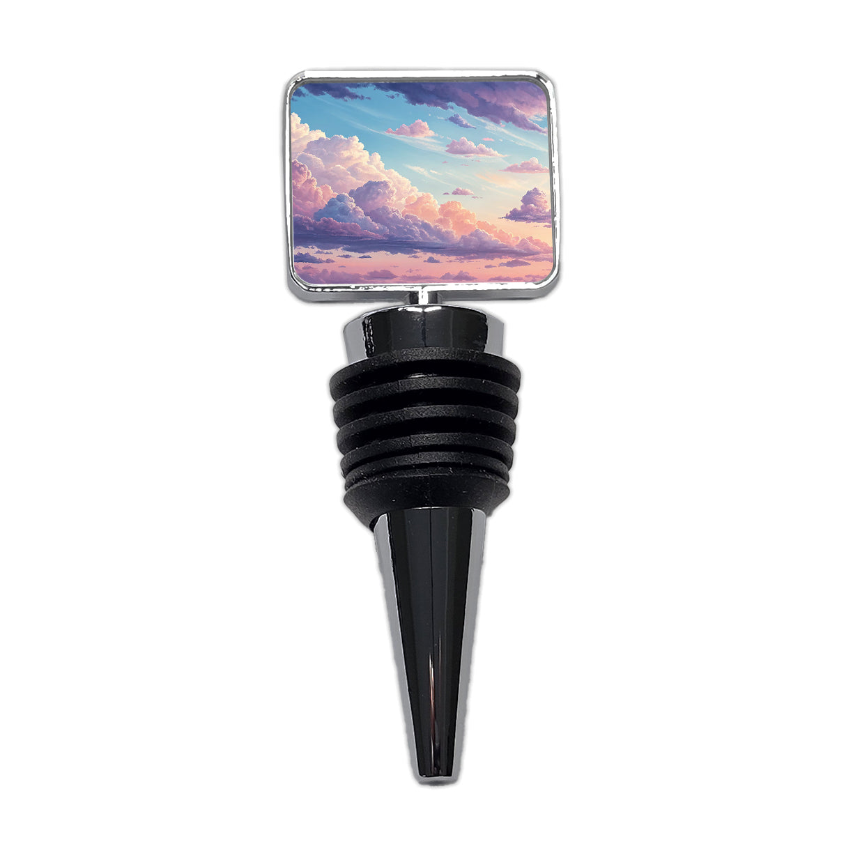 Puffy Clouds Pastel Sky Stunning Wine Bottle Stopper