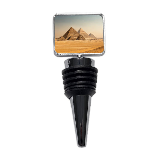 Pyramids Of Giza Travel Egypt History Wine Bottle Stopper