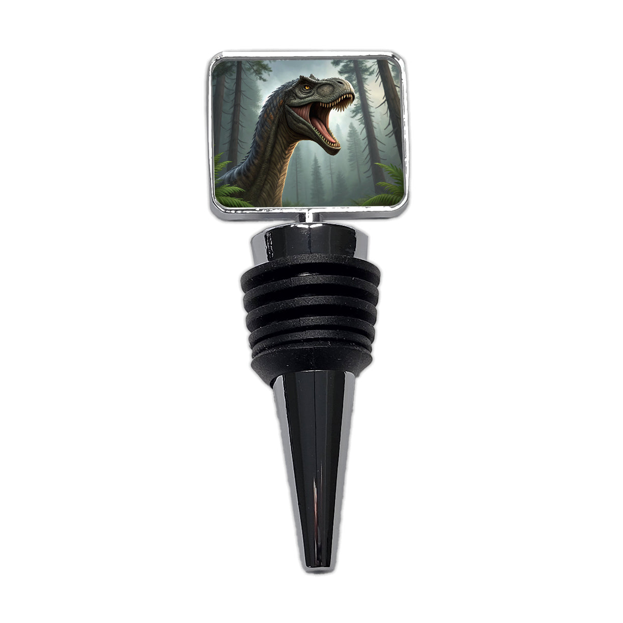 Roaring Brachiosaurus Dinosaur Wine Bottle Stopper