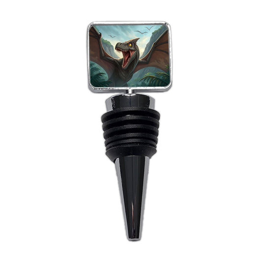Roaring Pterodactylus Dinosaur Wine Bottle Stopper