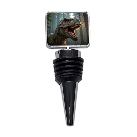 Roaring Tyrannosaurus Rex Dinosaur Scary Wine Bottle Stopper