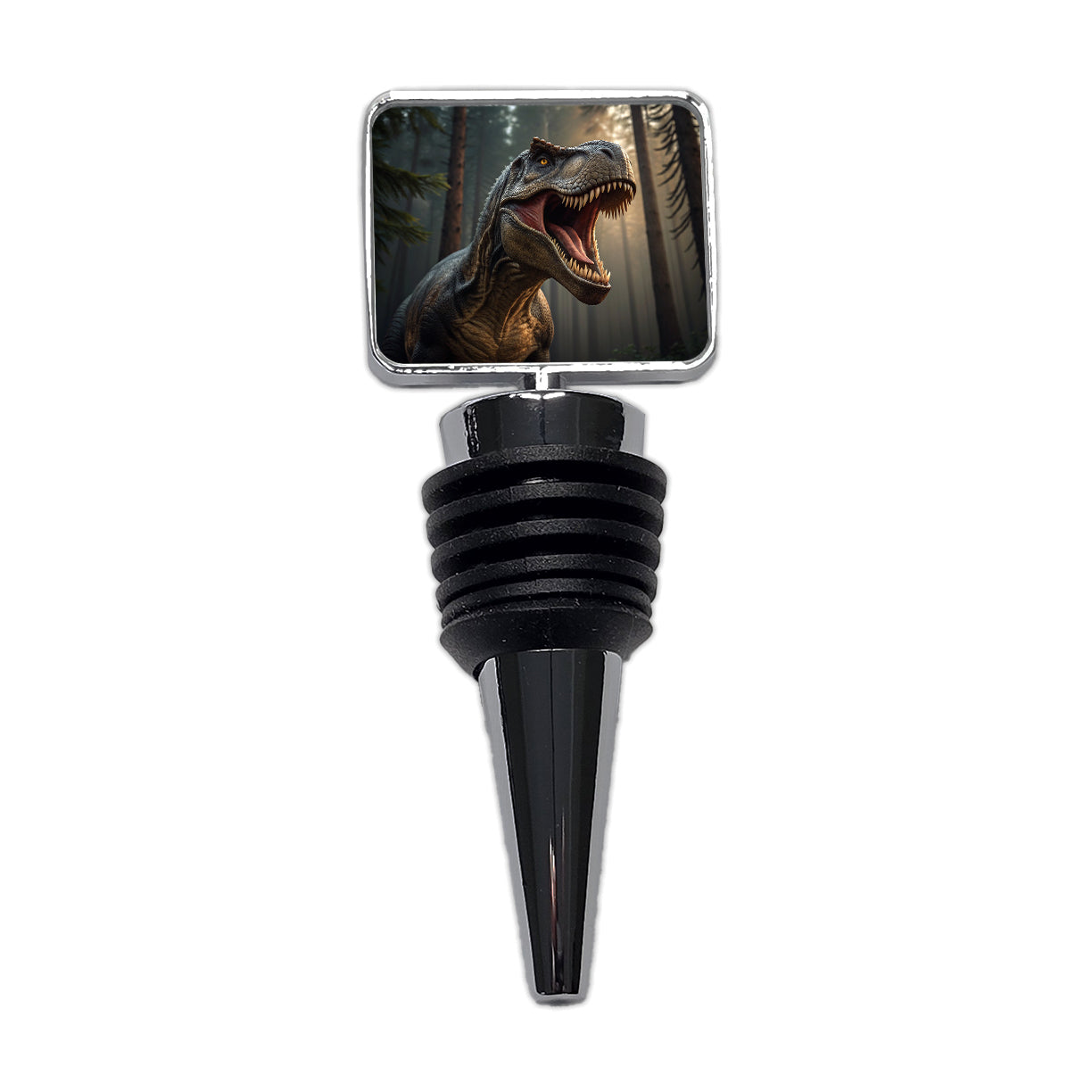 Roaring Tyrannosaurus Rex Dinosaur Wine Bottle Stopper