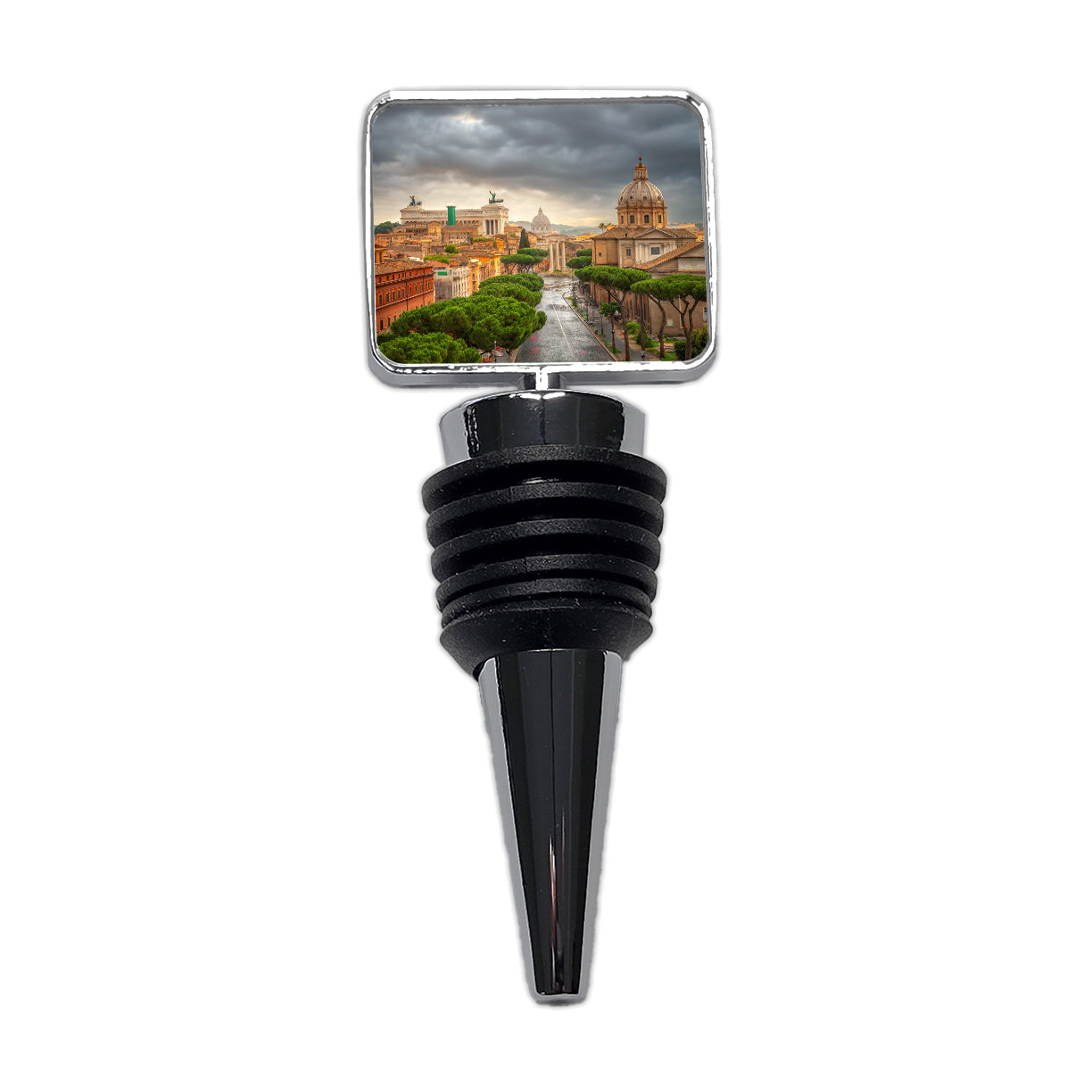 Rome Italy City Travel History Wine Bottle Stopper