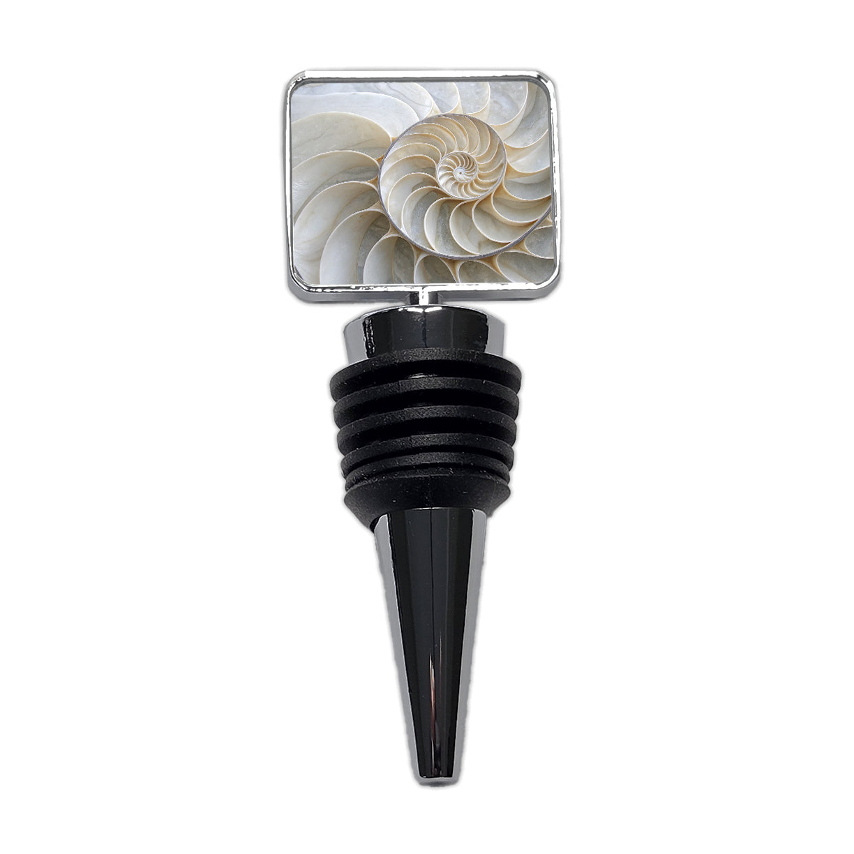 Shell Marble Swirl Wine Bottle Stopper