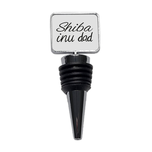 Shiba Inu Dad Dog Wine Bottle Stopper