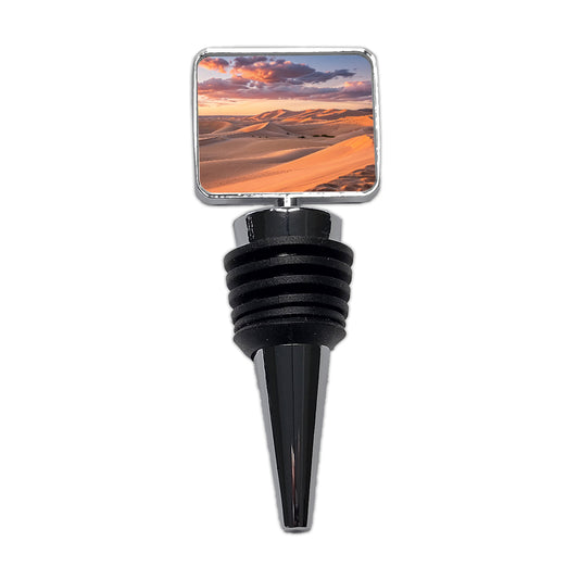 Soft Rolling Sand Dunes Sunset Desert Wine Bottle Stopper