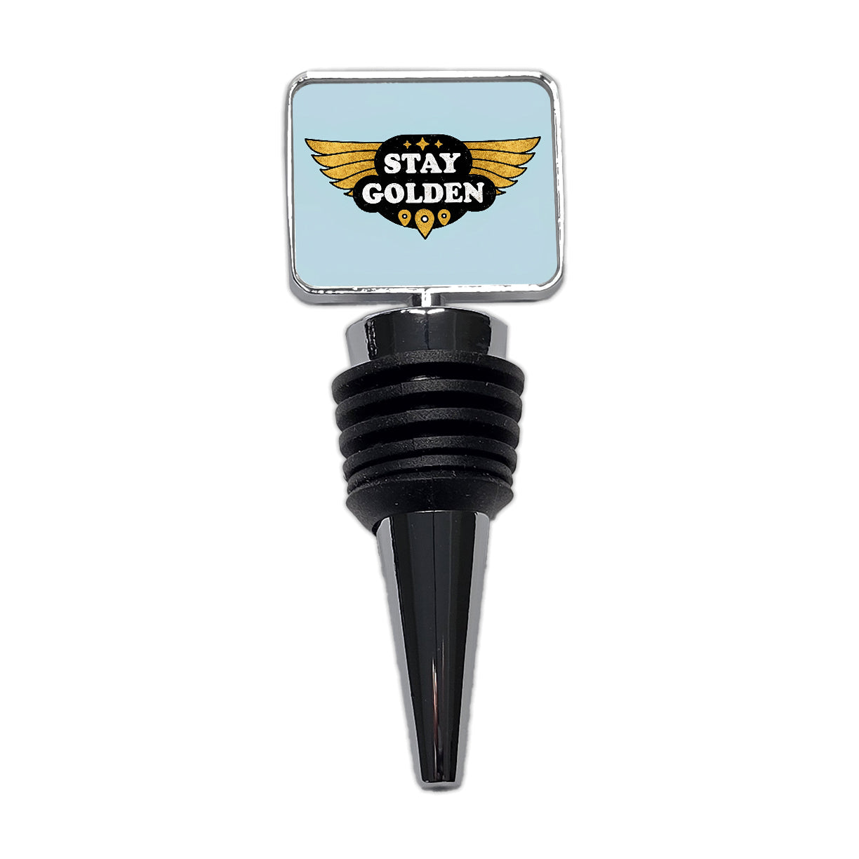 Stay Golden Funny Wine Bottle Stopper