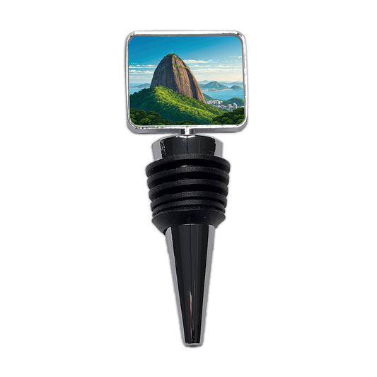 Sugarloaf Mountain Rio de Janeiro Brazil Wine Bottle Stopper