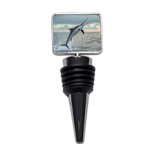 Swordfish Jumping Fishing Wine Bottle Stopper