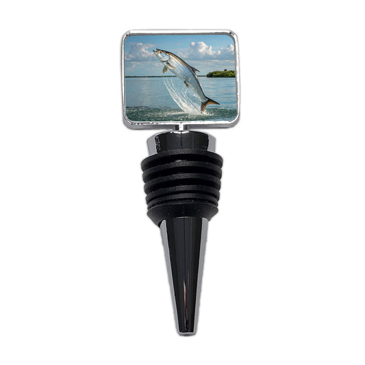 Tarpon Fish Jumping Fishing Wine Bottle Stopper
