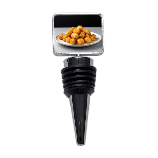 Tater Tots Plate Wine Bottle Stopper