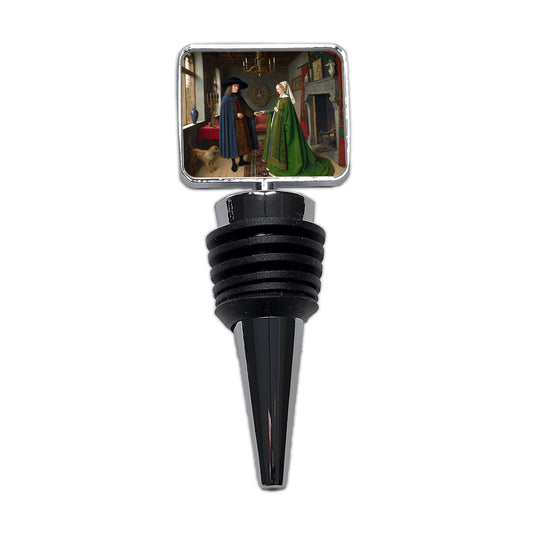The Arnolfini Portrait By Jan Van Eyck Inspired Wine Bottle Stopper