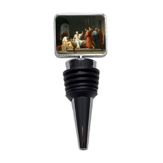 The Death Of Socrates Jacques Louis David Inspired Wine Bottle Stopper