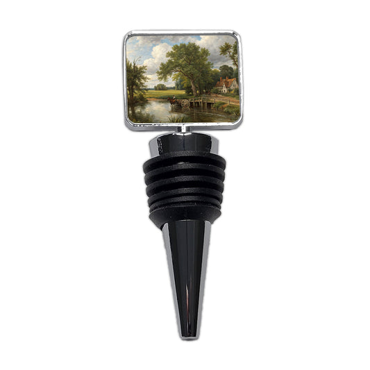 The Hay Wain By John Constable Inspired Wine Bottle Stopper